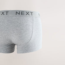 Load image into Gallery viewer, Blue/Grey Hipster Cotton Rich Trunks 5 Pack
