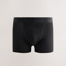 Load image into Gallery viewer, Black Waistband Trunk Boxers 5 Pack
