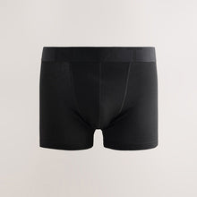 Load image into Gallery viewer, Black Waistband Trunk Boxers 5 Pack
