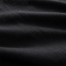 Load image into Gallery viewer, Black Scoop Back Mini Shift Dress With Linen
