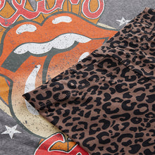 Load image into Gallery viewer, Charcoal Grey Rolling Stones Oversized License T-Shirt &amp; Cycle Shorts Set (3-12yrs)
