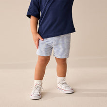 Load image into Gallery viewer, Blue Ticking Stripe Chinos Shorts (3mths-6yrs)
