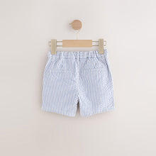 Load image into Gallery viewer, Blue Ticking Stripe Chinos Shorts (3mths-6yrs)

