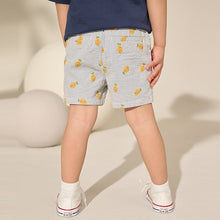 Load image into Gallery viewer, Ticking Stripe with Lemon All Over Printed Chinos Shorts (3mths-6yrs)
