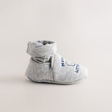 Load image into Gallery viewer, Blue Mummy And Daddy Baby Booties Socks 2 Pack
