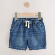 Load image into Gallery viewer, Dark Blue Pull On Loose Shorts (3mths-6yrs)

