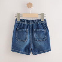 Load image into Gallery viewer, Dark Blue Pull On Loose Shorts (3mths-6yrs)

