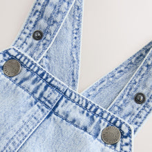 Load image into Gallery viewer, Light Blue Denim Slouch Dungarees (3mths-6yrs)
