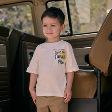 Load image into Gallery viewer, Neutral Summer Crocodile Short Sleeve Back Print T-Shirt (3mths-6yrs)
