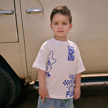 Load image into Gallery viewer, White Stay Cool &amp; Kind Short Sleeve Back Print T-Shirt (9mths-6yrs)
