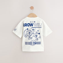 Load image into Gallery viewer, White Stay Cool &amp; Kind Short Sleeve Back Print T-Shirt (9mths-6yrs)
