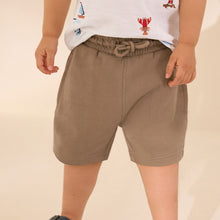 Load image into Gallery viewer, White All-Over-Embroidered Polo Shirt &amp; Shorts Set (3mths-6yrs)
