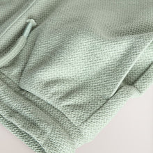 Load image into Gallery viewer, Sage Green 100% Cotton Textured Pocket Tops &amp; Shorts Set (3mths-6yrs)
