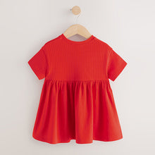 Load image into Gallery viewer, Red Padded Fruits Jersey Summer Dress (3mths-6yrs)
