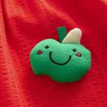 Load image into Gallery viewer, Red Padded Fruits Jersey Summer Dress (3mths-6yrs)
