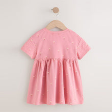 Load image into Gallery viewer, Pink Bunny Jersey Summer Dress (3mths-6yrs)
