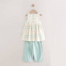 Load image into Gallery viewer, Orange/Pink Dress and Trousers Set (3mths-6yrs)
