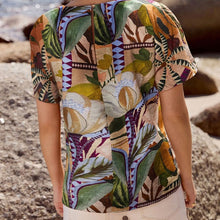 Load image into Gallery viewer, Fruit Print Textured Boxy T-Shirt
