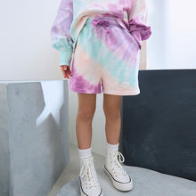 Load image into Gallery viewer, Multi Tie Dye 100% Cotton Jersey Shorts (3-9yrs)
