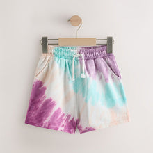 Load image into Gallery viewer, Multi Tie Dye 100% Cotton Jersey Shorts (3-9yrs)
