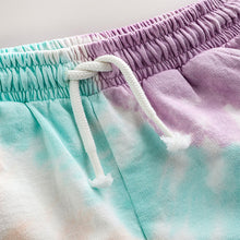 Load image into Gallery viewer, Multi Tie Dye 100% Cotton Jersey Shorts (3-9yrs)
