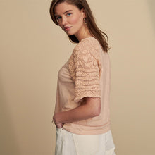 Load image into Gallery viewer, CRCHT SLV SS T BLUSH
