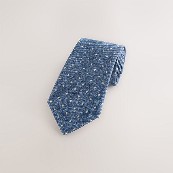 Blue Printed Tie