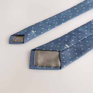 Blue Printed Tie