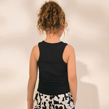 Load image into Gallery viewer, Black Rib Vest (4-12yrs)

