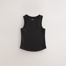 Load image into Gallery viewer, Black Rib Vest (4-12yrs)
