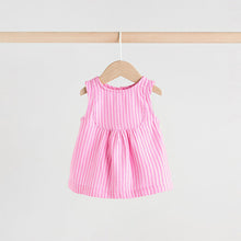 Load image into Gallery viewer, Pink Striped Baby Sleeveless Top and Trouser 2 Piece Set (0mths-18mth)

