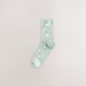 Spring Animals Ankle Socks 5 Pack