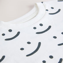 Load image into Gallery viewer, Monochrome Smile Face Short Sleeve T-Shirt (3mths-6yrs)
