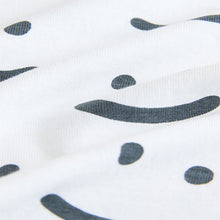 Load image into Gallery viewer, Monochrome Smile Face Short Sleeve T-Shirt (3mths-6yrs)
