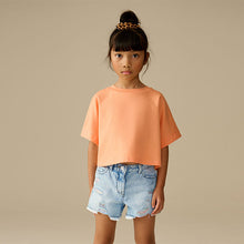 Load image into Gallery viewer, Rainbow 100% Cotton Frayed Edge Distressed Shorts (3-12yrs)
