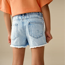 Load image into Gallery viewer, Rainbow 100% Cotton Frayed Edge Distressed Shorts (3-12yrs)
