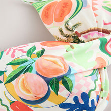 Load image into Gallery viewer, Bright Fruit/Tropical Print Padded Wired Plunge Bikini Top
