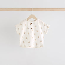 Load image into Gallery viewer, Neutral Bear Print Top and Shorts Baby Set (0mths-18mth)
