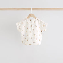 Load image into Gallery viewer, Neutral Bear Print Top and Shorts Baby Set (0mths-18mth)
