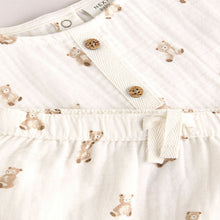 Load image into Gallery viewer, Neutral Bear Print Top and Shorts Baby Set (0mths-18mth)
