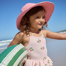 Load image into Gallery viewer, Pink Check Swim Hat (1-6yrs)

