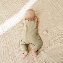 Load image into Gallery viewer, Sage Green Woven Baby Romper (0mths-2mths)
