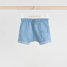 Load image into Gallery viewer, Denim Blue Top and Shorts Baby Set (0mths-18mth)
