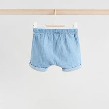 Load image into Gallery viewer, Denim Blue Top and Shorts Baby Set (0mths-18mth)
