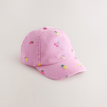 Load image into Gallery viewer, Pink 100% Cotton Denim Baseball Cap (1-6yrs)
