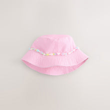 Load image into Gallery viewer, Pink Bead Bucket Hat (3-13yrs)
