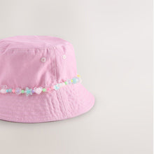 Load image into Gallery viewer, Pink Bead Bucket Hat (3-13yrs)
