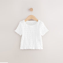 Load image into Gallery viewer, White Textured T-Shirt (5-12yrs)

