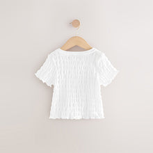 Load image into Gallery viewer, White Textured T-Shirt (5-12yrs)
