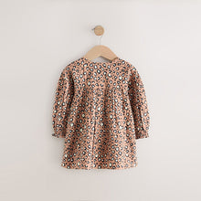 Load image into Gallery viewer, Animal Long Sleeve Button Through Dress (3mths-6yrs)
